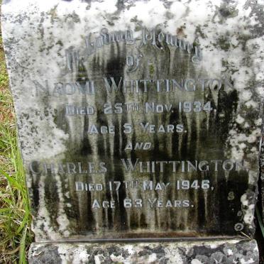 WHITTINGTON Charles -1946 :: WHITTINGTON Naomi -1934