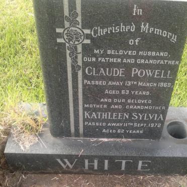 WHITE Claude Powell -1969 &amp; Kathleen Sylvia -1972