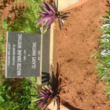 WHITING Walter Swaine 1904-1975 &amp; Gladys 1928-2007