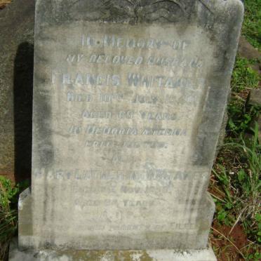 WHITAKER Francis -1940 &amp; Mary Catherine -1950