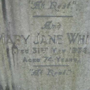 WHITE John -1929 &amp; Mary Jane -1938 