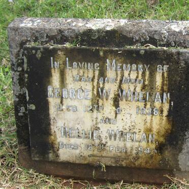 WHELAN George W. -1938 &amp; Ellen Eliza -1940