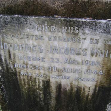 WHITE Johannes Jacobus 1880-1944