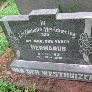WESTHUIZEN Hermanus, van der 1931-1983