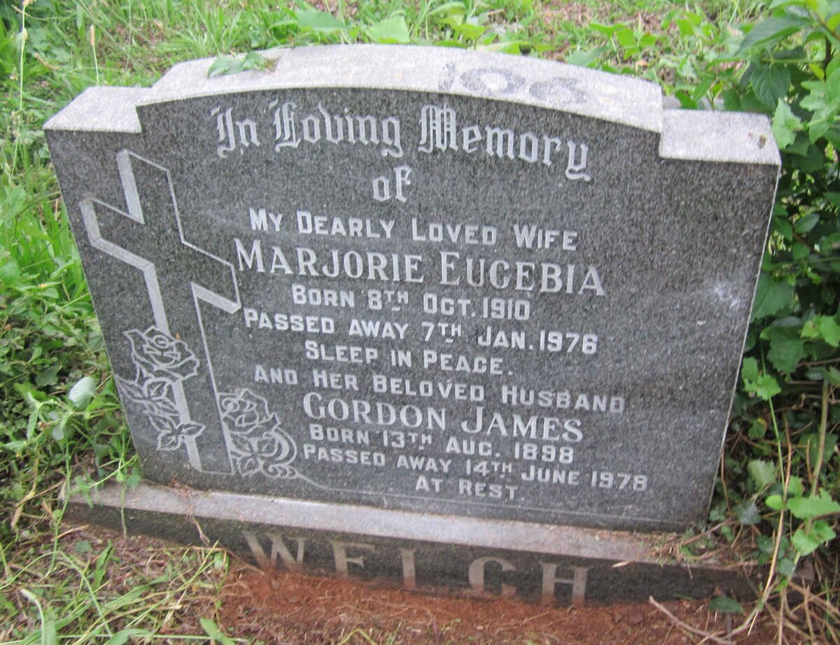 WELCH Gordon James 1898-1978 &amp; Marjorie Eucebia 1910-1976