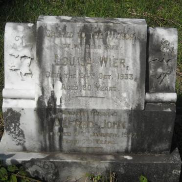 WEIR Alfred John -1947 &amp; Louisa -1933