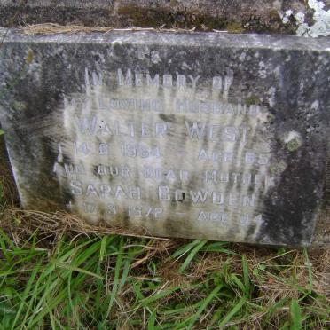 WEST Walter -1964 :: BOWDEN Sarah -1972