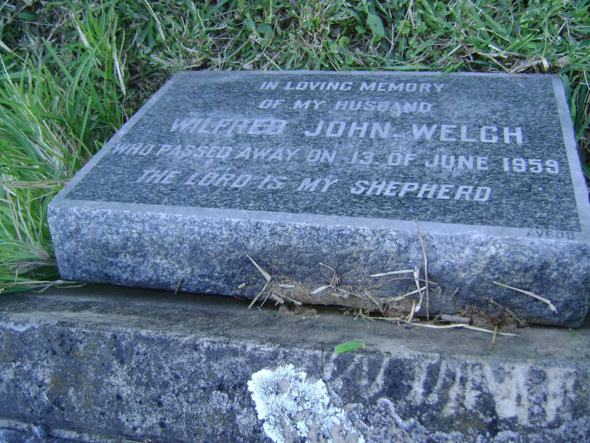 WELCH Wilfred John -1959