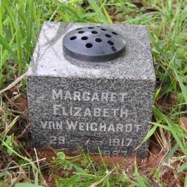 WEICHARDT Margaret Elizabeth, von 1917-1987