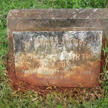 WATSON Elizabeth Martin -1964