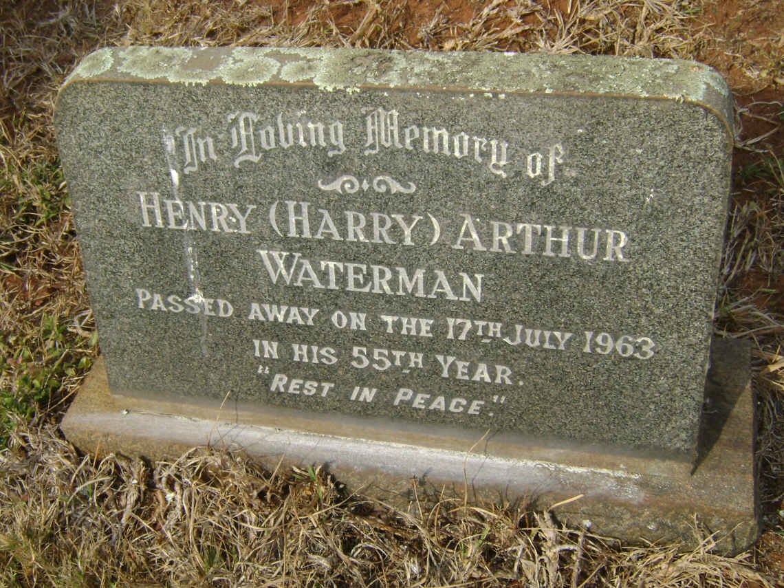 WATERMAN Henry Arthur -1963