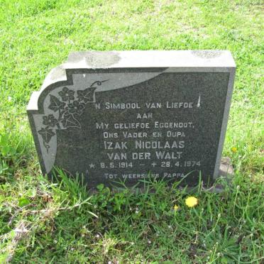 WALT Izak Nicolaas, van der 1914-1974