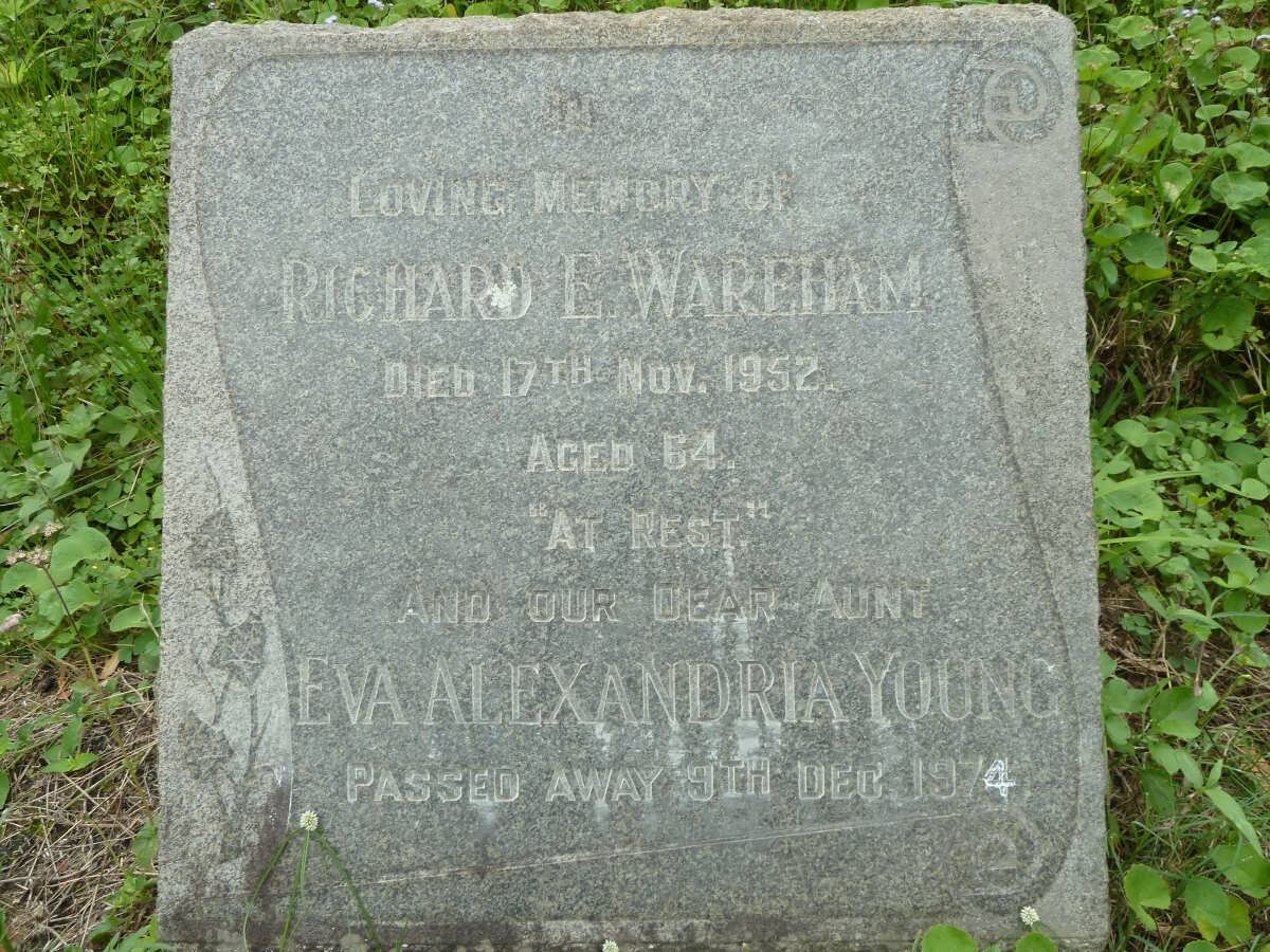 WAREHAM Richard -1952 :: YOUNG Eva Alexandria -1974