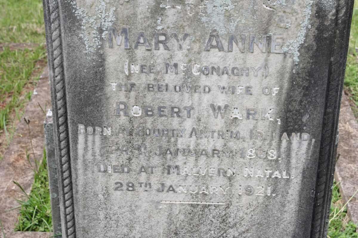 WARK Mary Anne 1868-1921