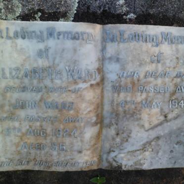 WARD John -1941 &amp; Elizabeth -1924