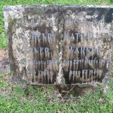 WARNER Carl Henry -1966 &amp; Kate Ellen -1974