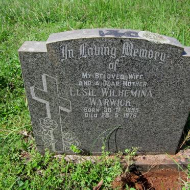 WARWICK Elsie Wilhemina 1895-1976