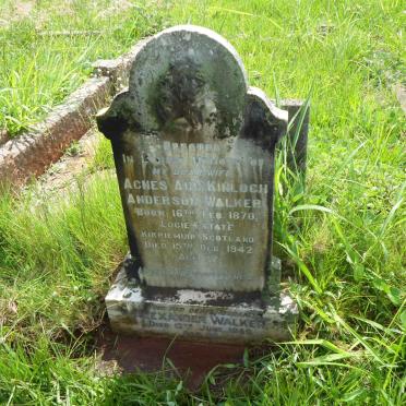 WALKER Alexander -1959 &amp; Agnes Ann Kinloch Anderson 1870-1942