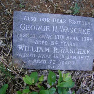 WASCHKE George H. -1968 :: WASCHKE William R. -1977