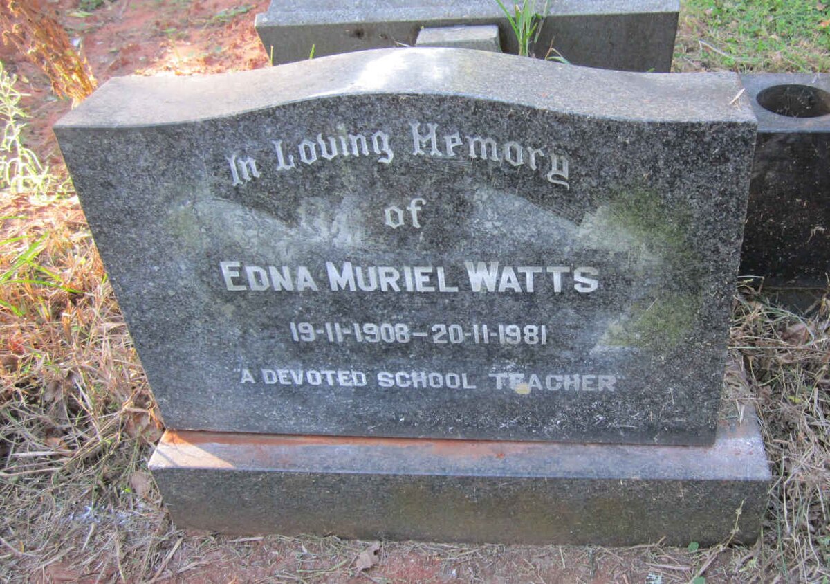 WATTS Edna Muriel 1908-1981