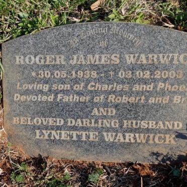 WARWICK Roger James 1938-2003