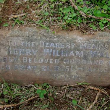 WALKER Henry William -1951