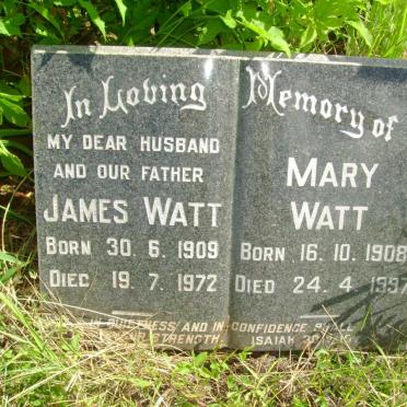 WATT James 1909-1972 &amp; Mary 1908-1997
