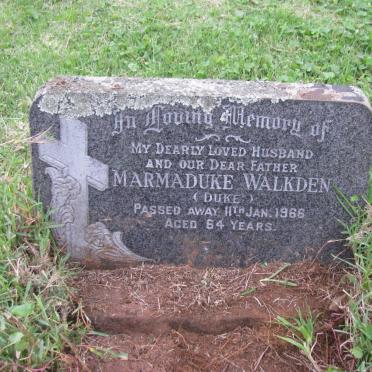 WALKDEN Marmaduke -1966 &amp; Alice -1988