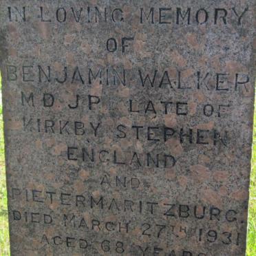 WALKER Benjamin -1931