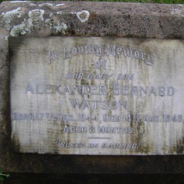 WATSON Robert 1892-1983 &amp; Susie 1908-1991 :: WATSON Alexander Bernard 1944-1945