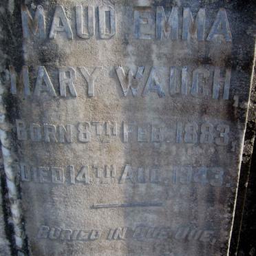 WAUGH Tom -1932 &amp; Maud Emma Mary 1883-1943 