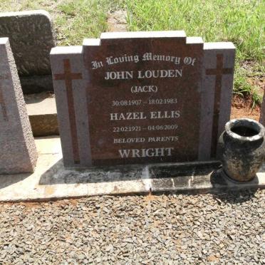 WRIGHT John Louden 1907-1983 &amp; Hazel Ellis 1921-2009