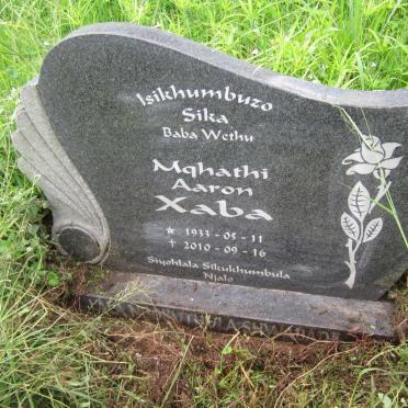 XABA Mqhathi Aaron 1933-2010