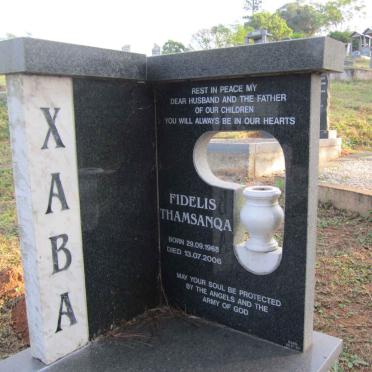 XABA Fidelis Thamsanqa 1968-2006