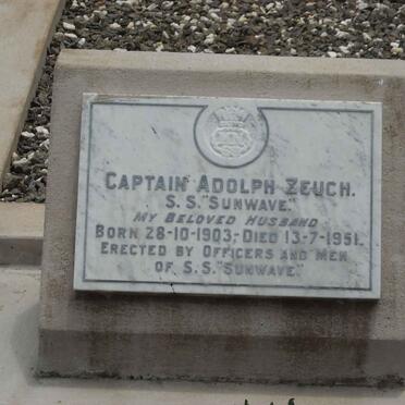 ZEUCH Adolph 1903-1951