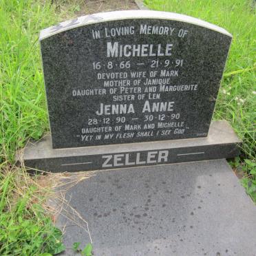 ZELLER Michelle 1966-1991 :: ZELLER Jenna Anne 1990-1990