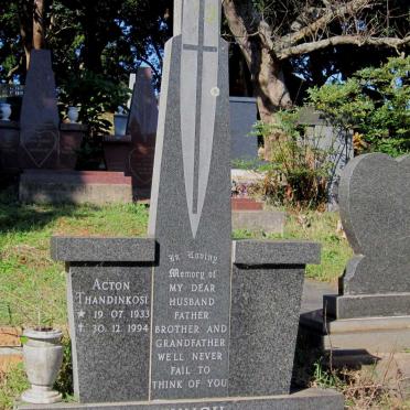 ZUNGU Acton Thandinkosi 1933-1994