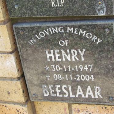BEESLAAR Henry 1947-2004