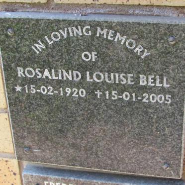BELL Rosalind Louise 1920-2005
