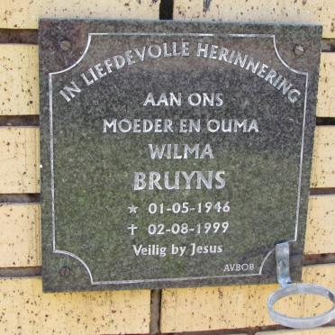 BRUYNS Wilma 1946-1999