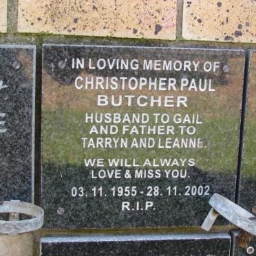 BUTCHER Christopher Paul 1955-2002