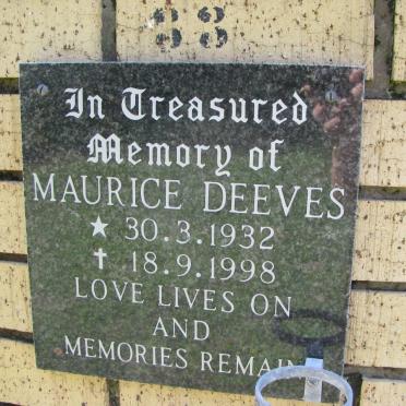 DEEVES Maurice 1932-1998