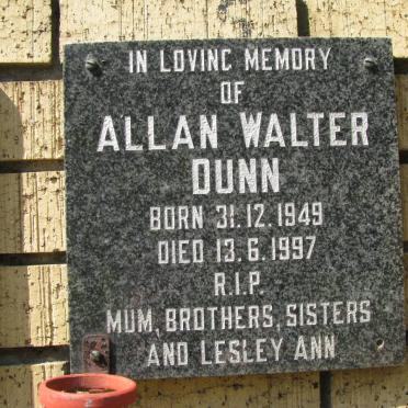 DUNN Allan Walter 1949-1997