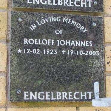 ENGELBRECHT Roeloff Johannes 1923-2003