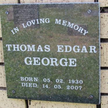 GEORGE Thomas Edgar 1930-2007