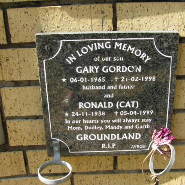 GROUNDLAND Ronald 1938-1999 :: GROUNDLAND Gary Gordon 1965-1998