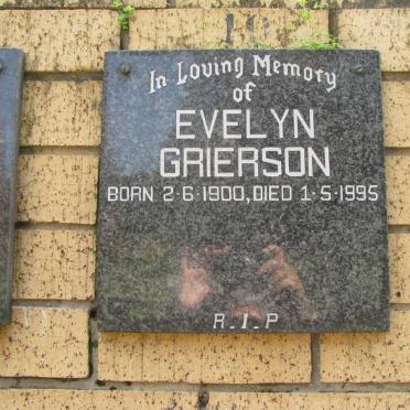 GRIERSON Evelyn 1900-1995