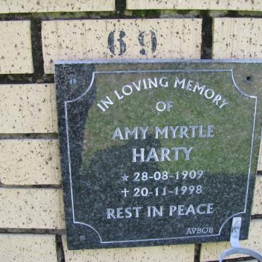 HARTY Amy Myrtle 1909-1998