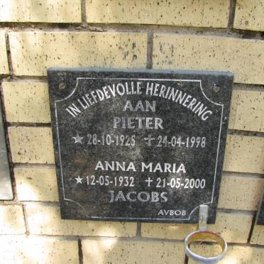 JACOBS Pieter 1925-1998 &amp; Anna Maria 1932-2000