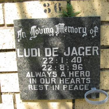 JAGER Ludi, de 1940-1996